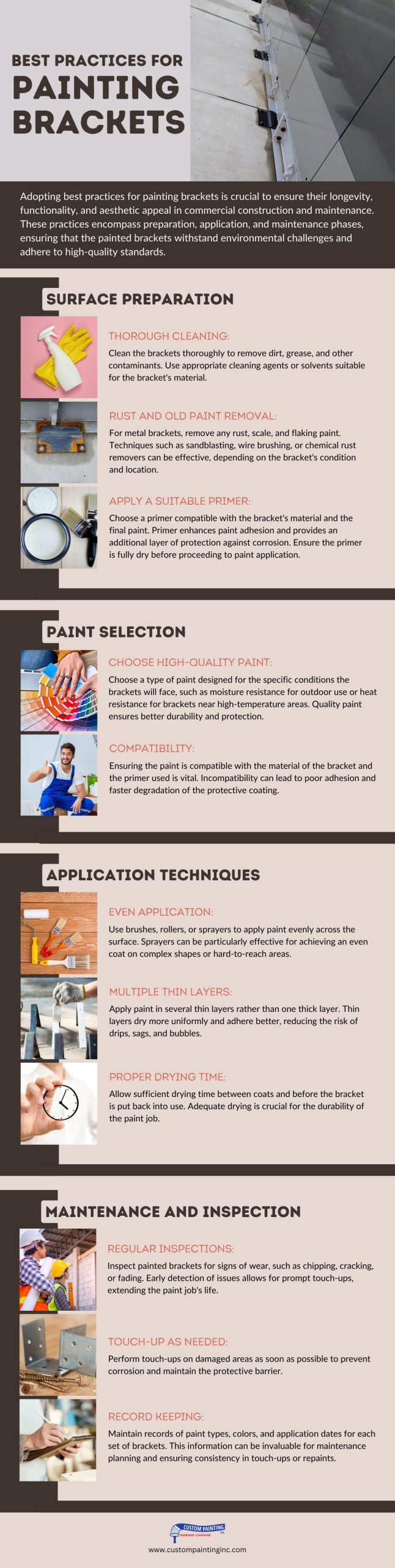 Best Practices for Painting Brackets in commercial buildings in the Dublin, Livermore, San Ramon, and Pleasanton areas