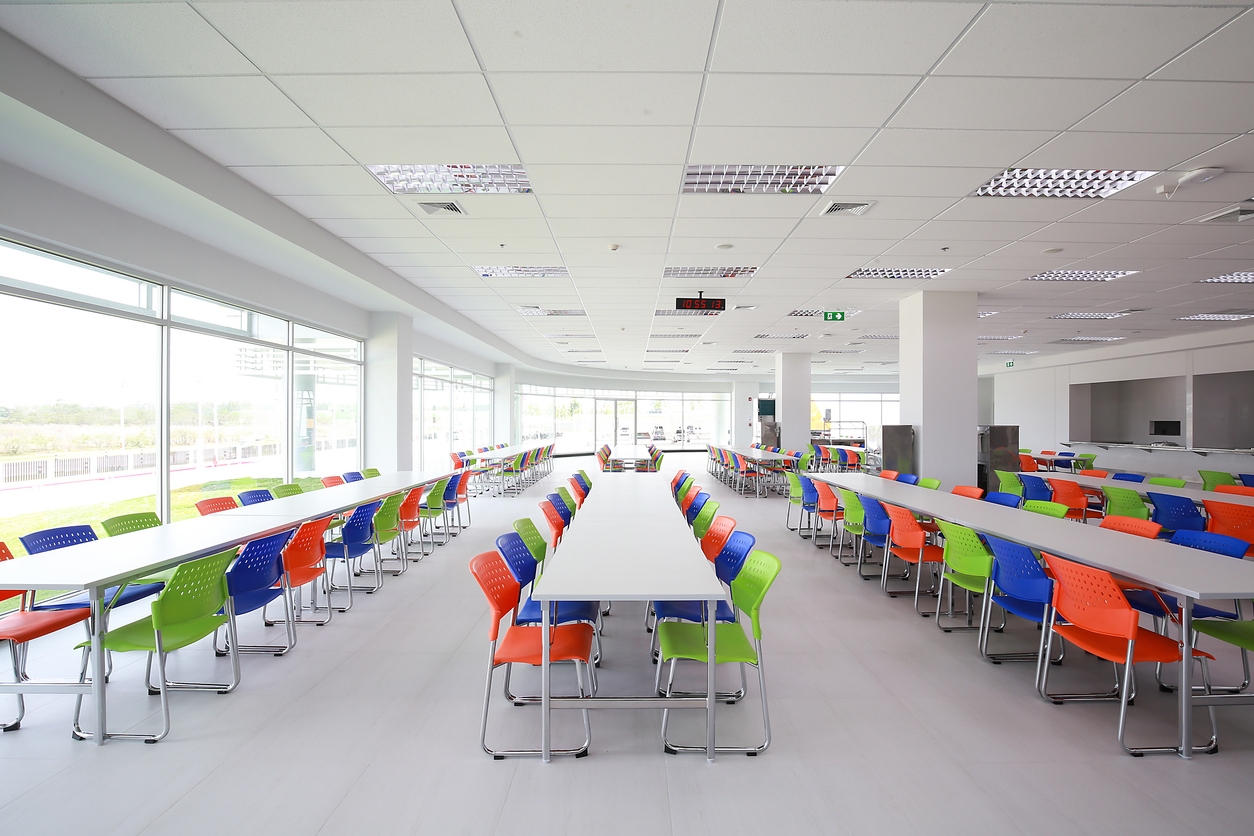 Breakroom interior for a commercial business in Dublin, CA