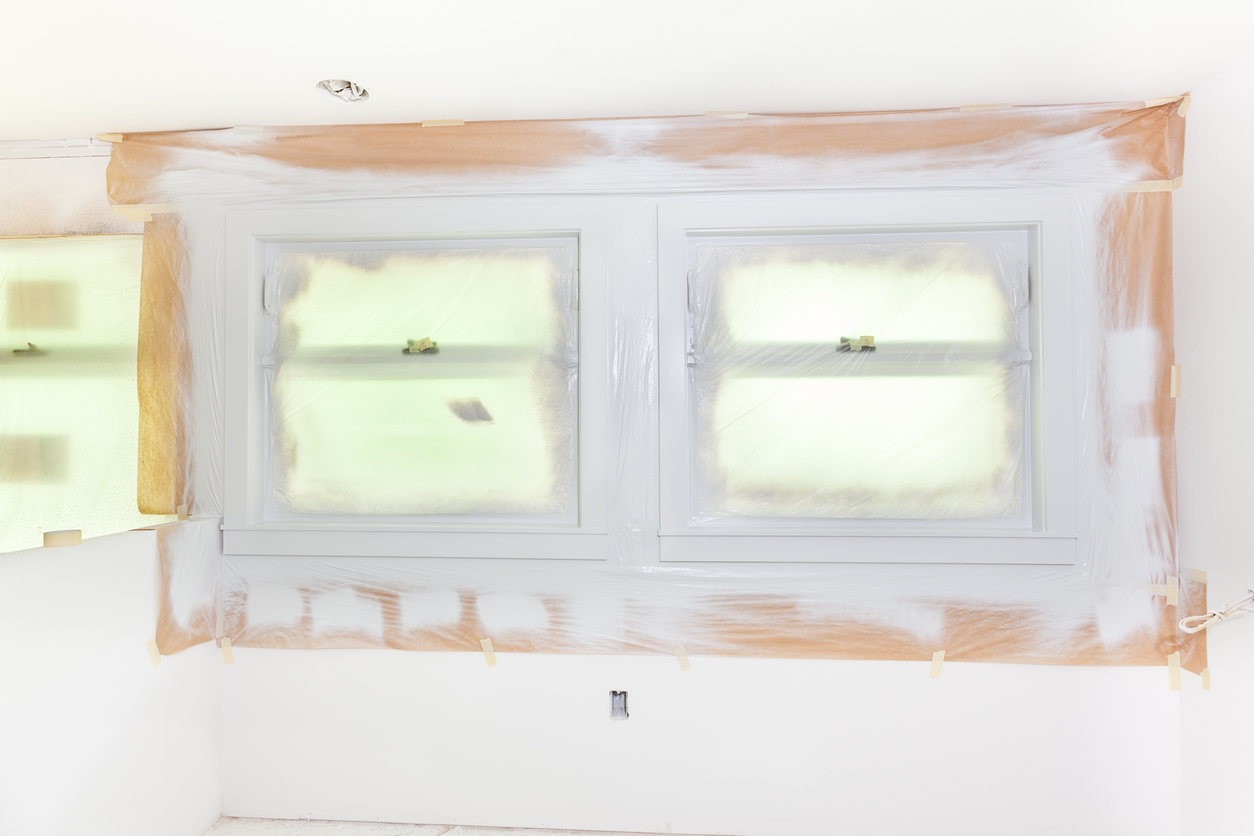 Painting window casings