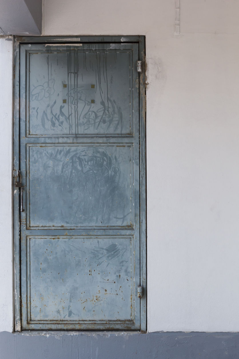Rusty Metal Door Painting in Dublin, CA