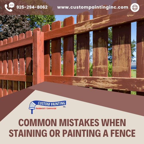 Common Mistakes When Staining or Painting a Fence